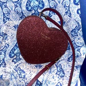 Kate Spade Maroon Heart Purse